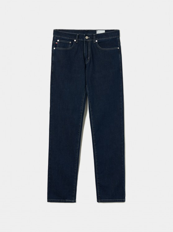 Regular fit denim trousers