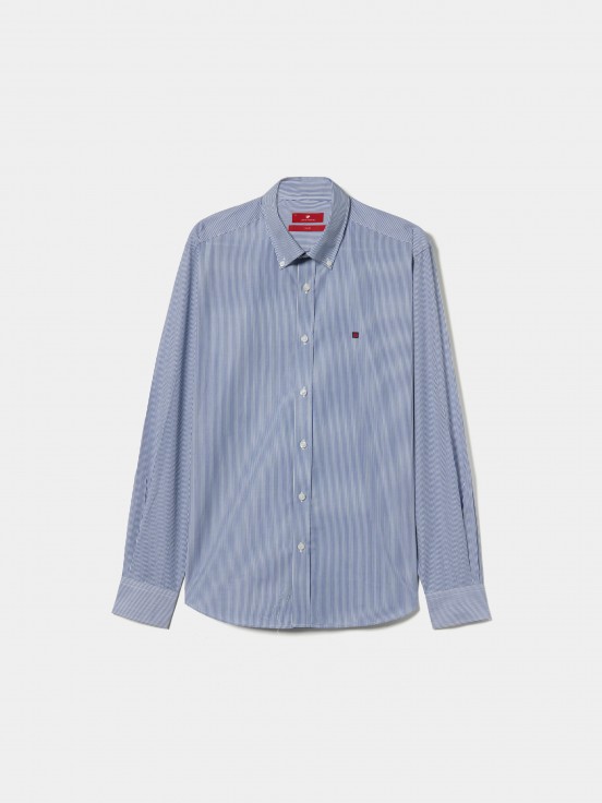 Striped slim fit shirt