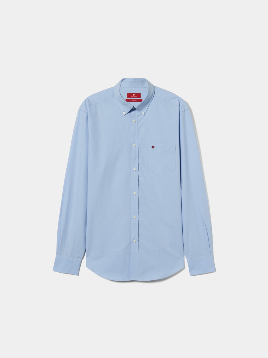 Camisa regular fit de algod�o