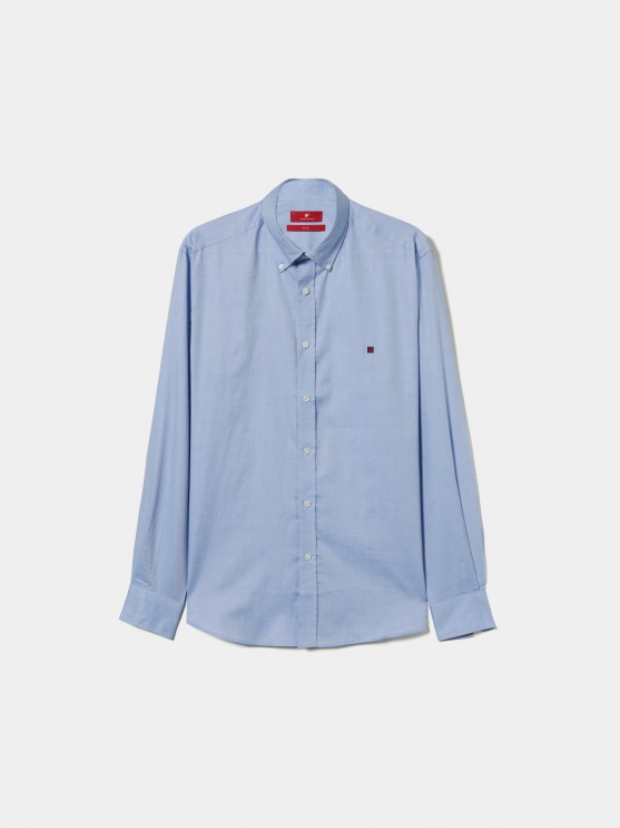 Camisa de algodn slim fit