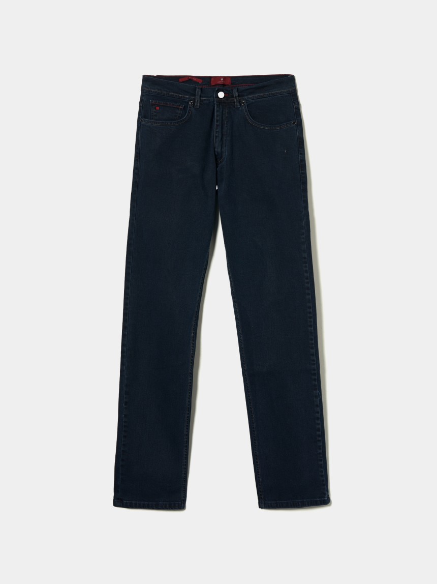 Regular fit denim trousers