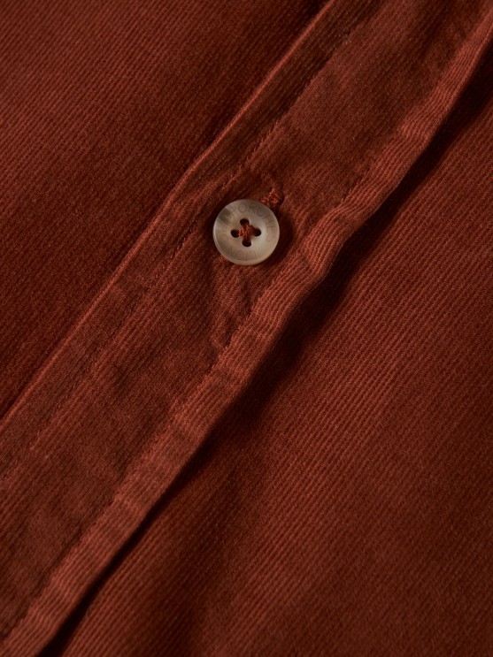 Camisa regular fit de bombazine