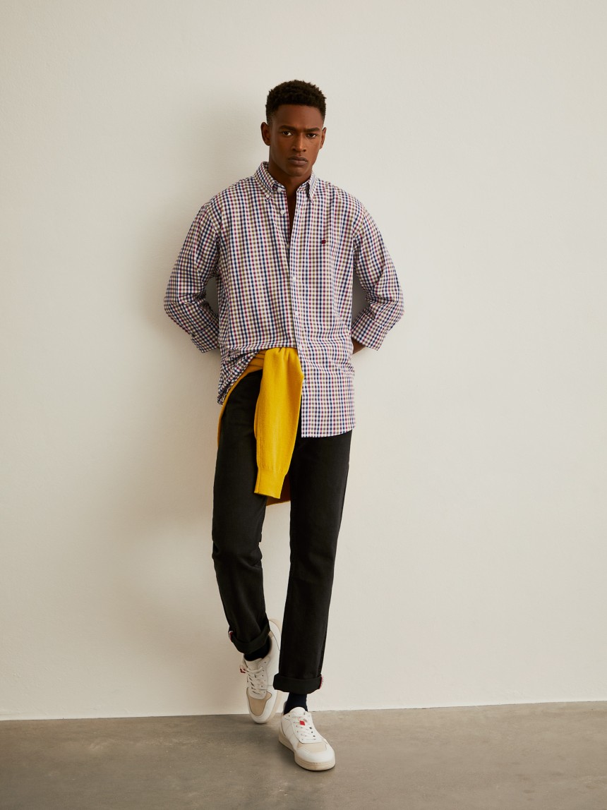Camisa quadrados regular fit