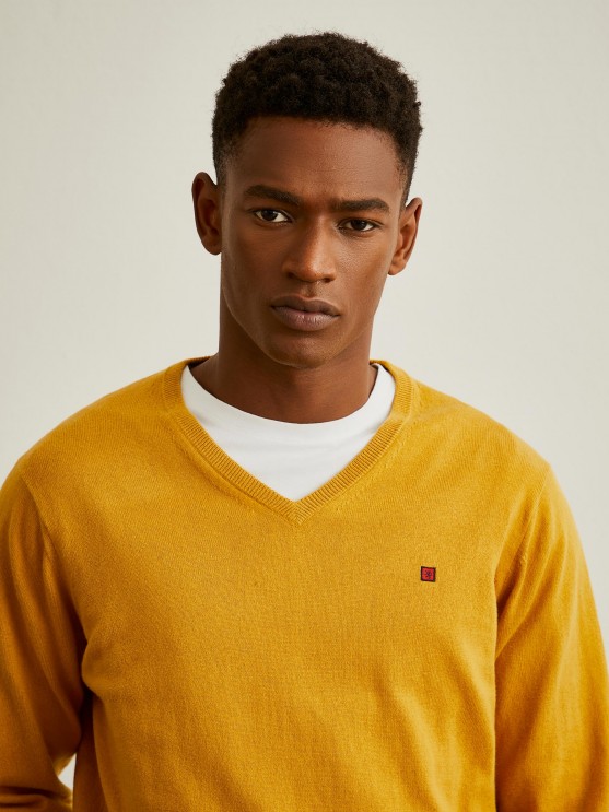 Pullover decote em V