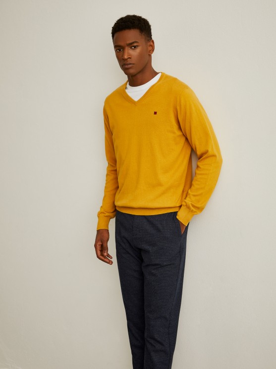 Pullover decote em V