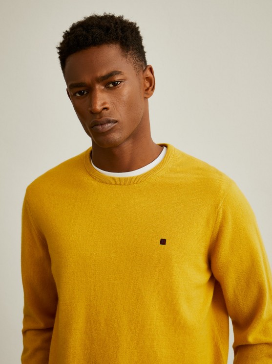 Pullover de l gola redonda