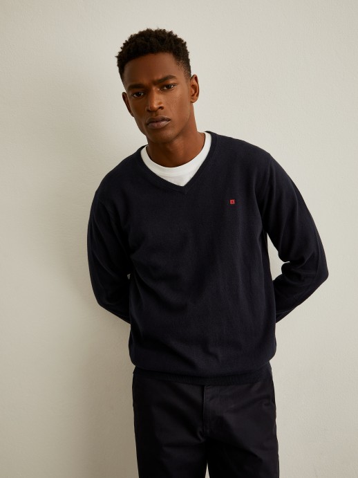 Pullover decote em V