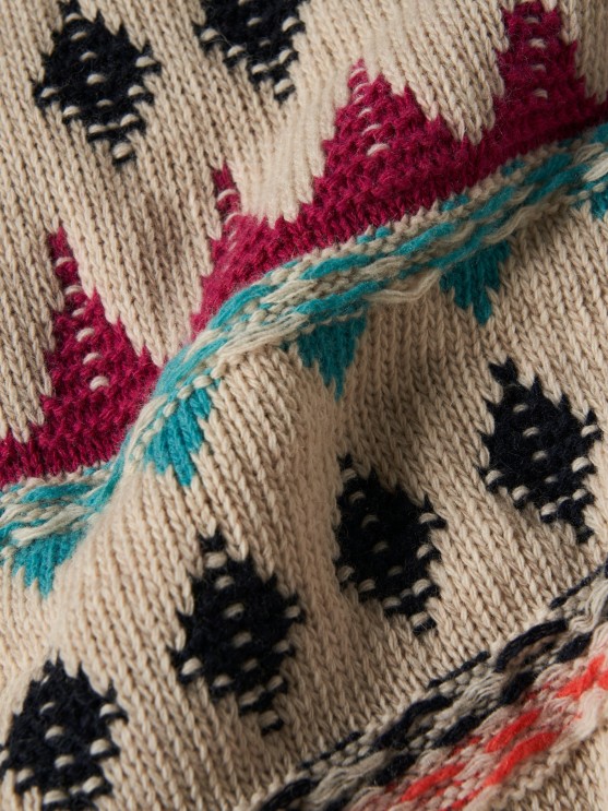 Jacquard knit sweater