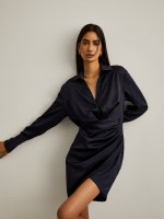 Vestido curto drapeado