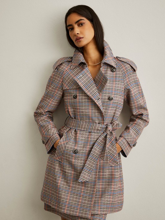 Checkered coat
