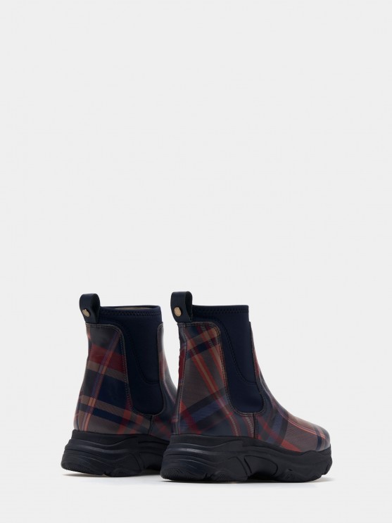 Botas chelsea xadrez