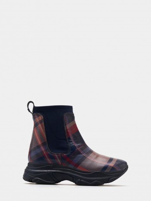 Botas chelsea a cuadros