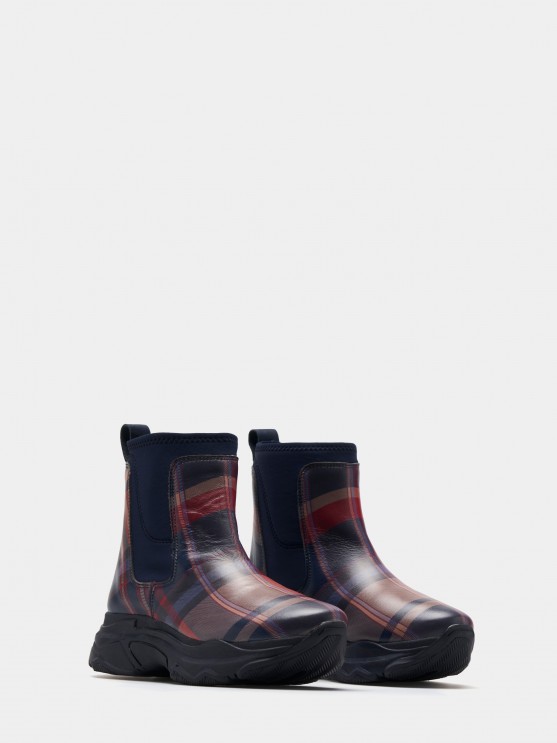 Botas chelsea xadrez