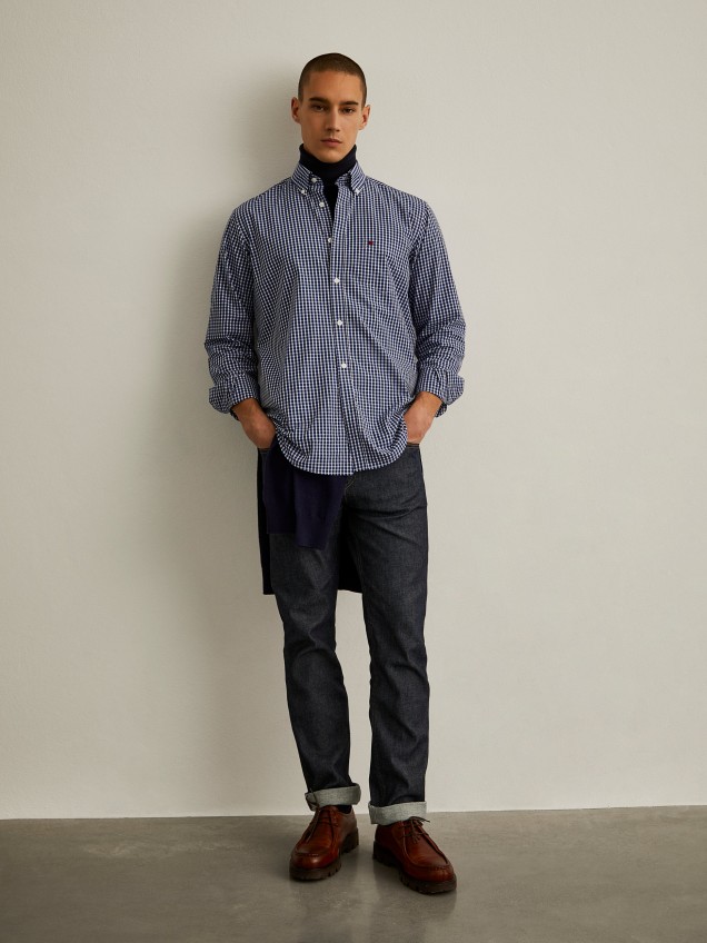 Camisa regular fit xadrez