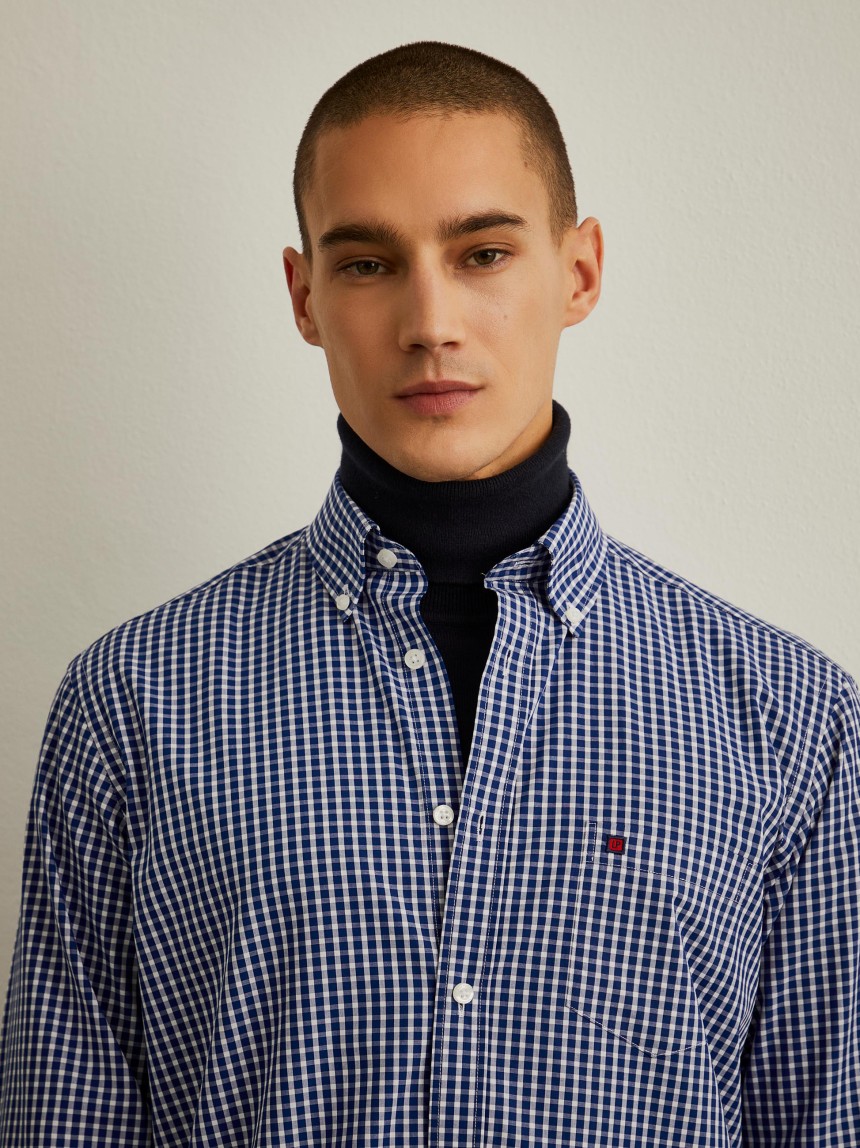 Camisa regular fit xadrez