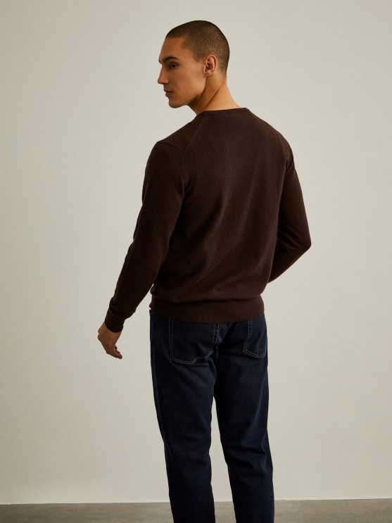 Pullover de l gola redonda