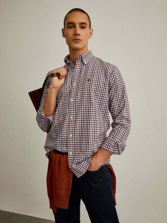 Regular fit square shirt