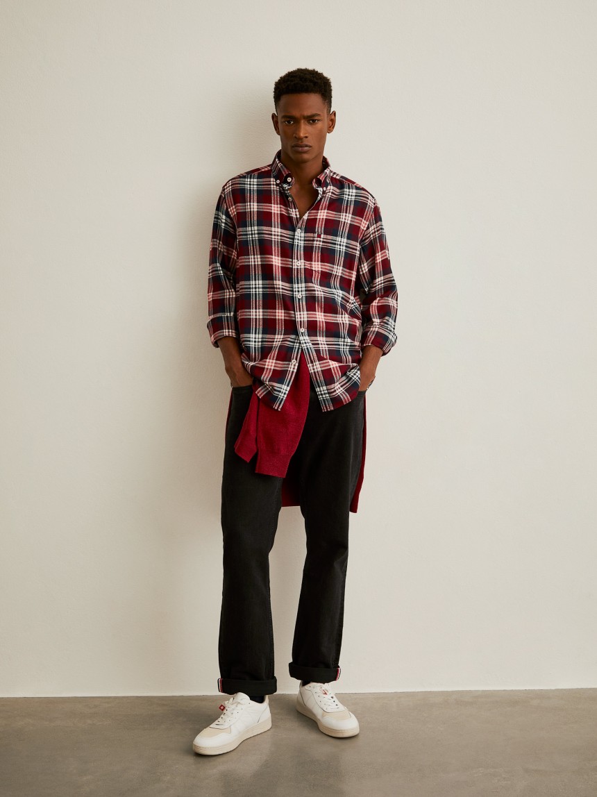 Camisa xadrez regular fit