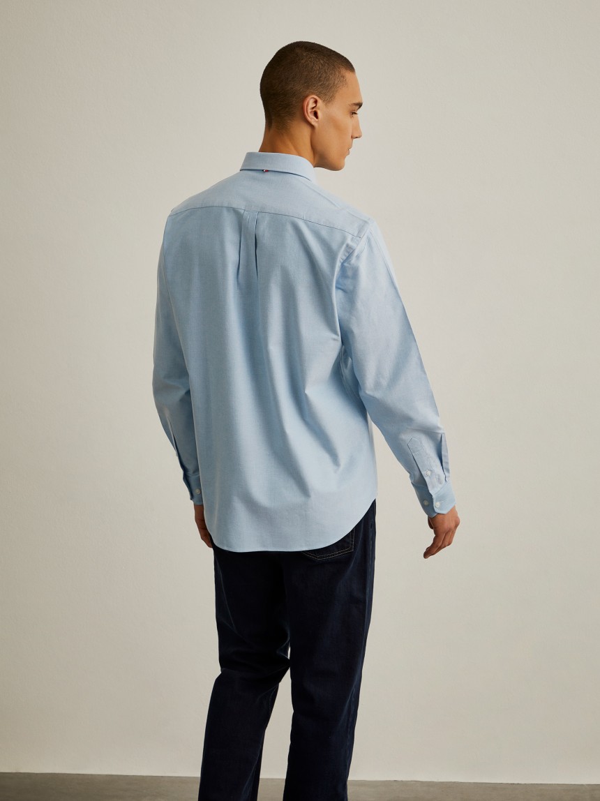 Camisa regular fit de algod�o