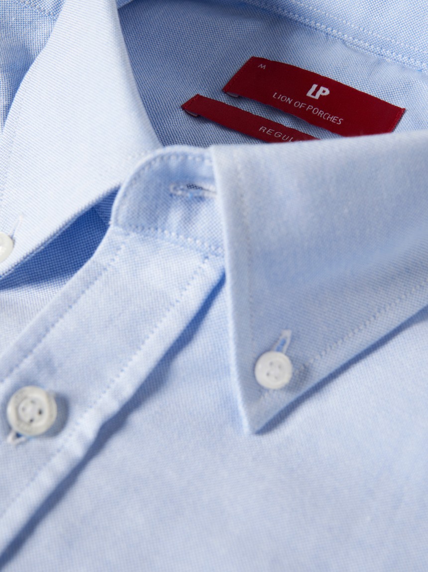 Cotton shirt in plain colour