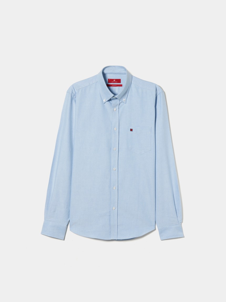 Camisa regular fit de algod�o