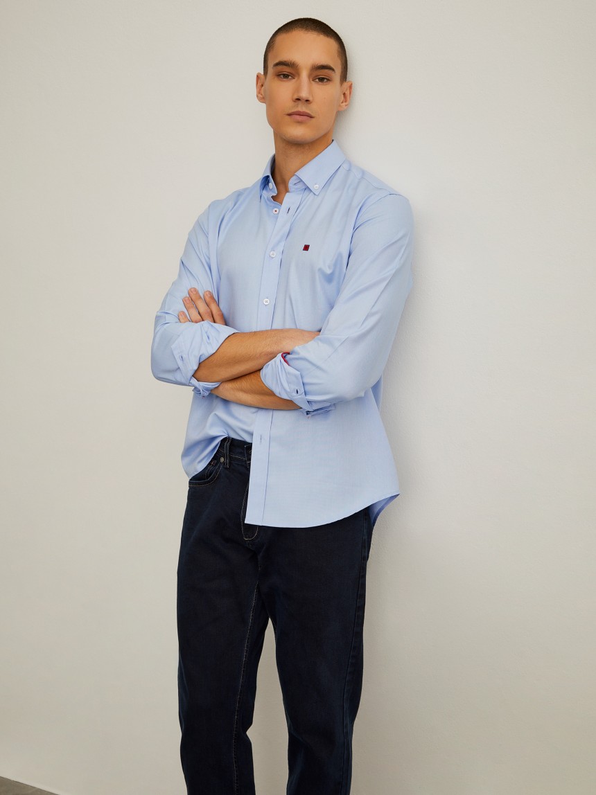 Camisa oxford regular fit