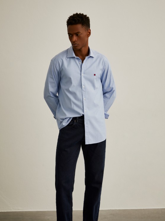 Camisa oxford slim fit