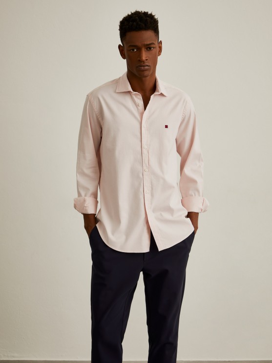 Camisa oxford slim fit