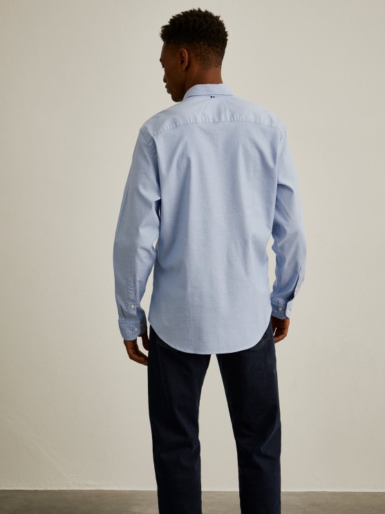 Camisa oxford slim fit