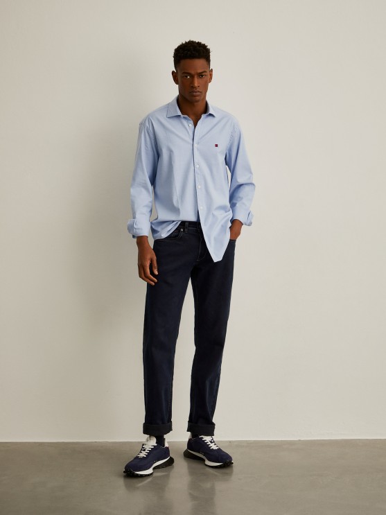 Camisa oxford slim fit