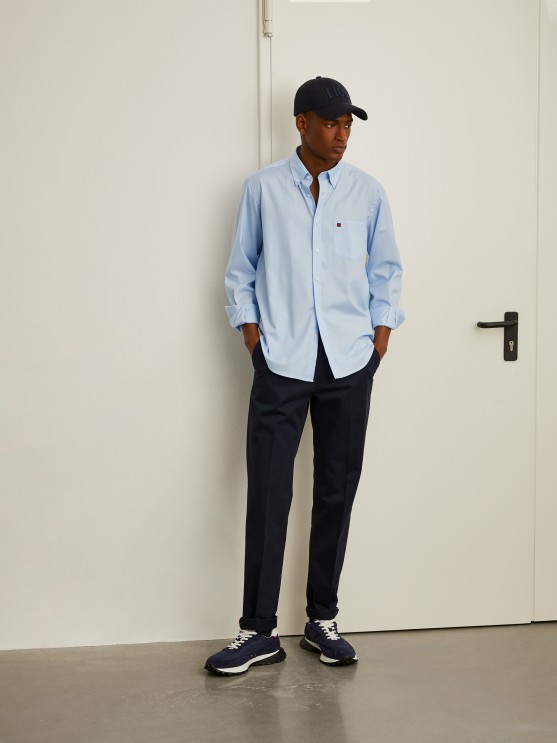 Camisa regular fit de algodo