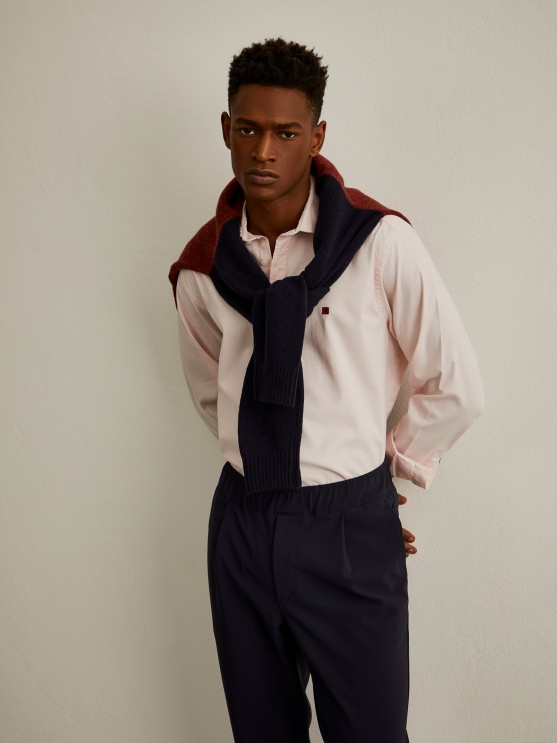 Camisa oxford slim fit
