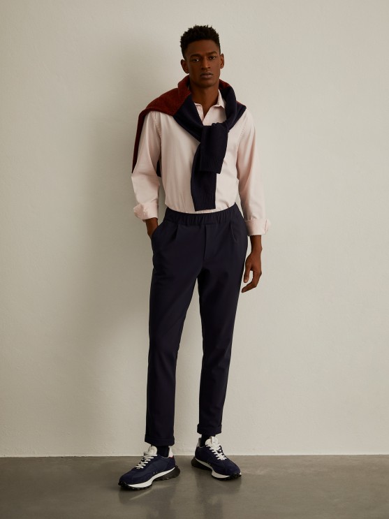 Camisa oxford slim fit