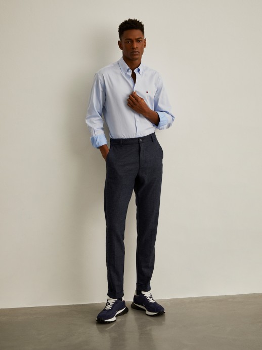 Slim fit cotton shirt
