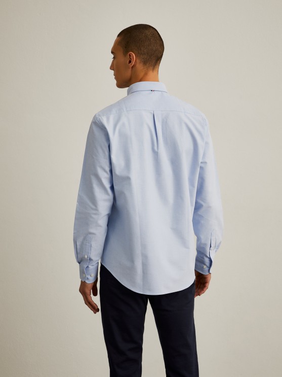 Camisa regular fit de algodo