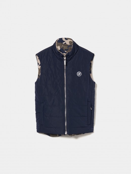 Chaleco acolchado reversible