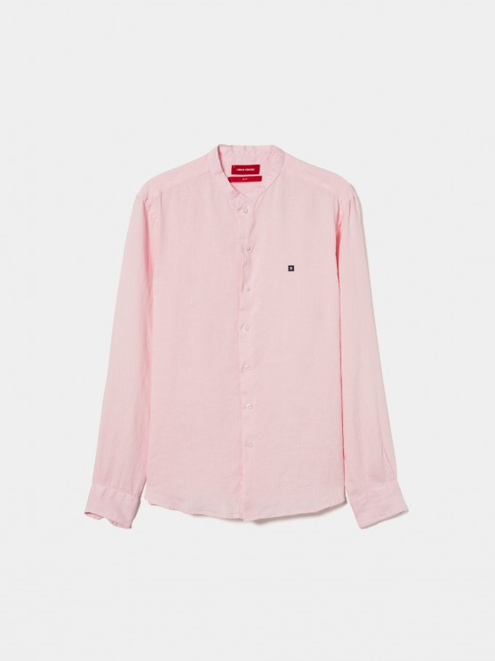 Camisa de lino slim fit