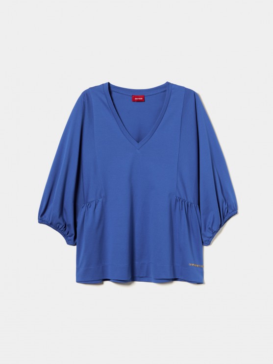Flared sleeve sweater