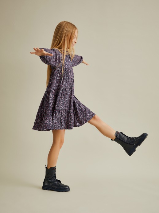 Dress with floral pattern