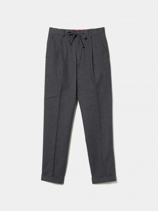 Drawstring chino pants