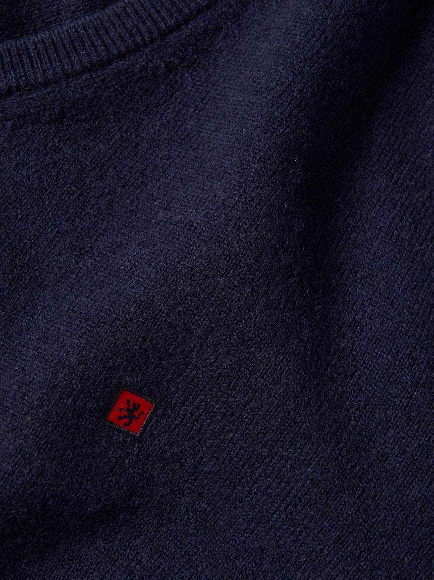 Pullover de l� decote em V