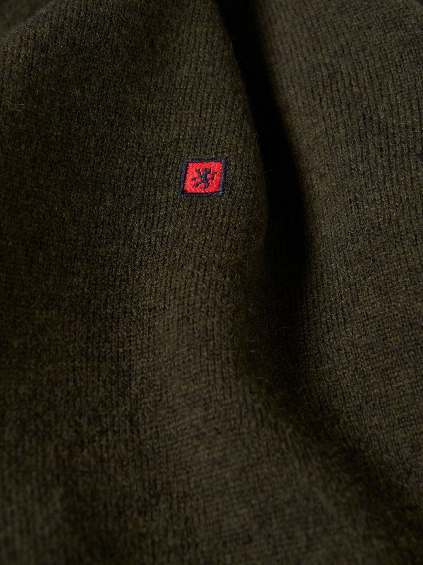 Pullover de l� decote em V