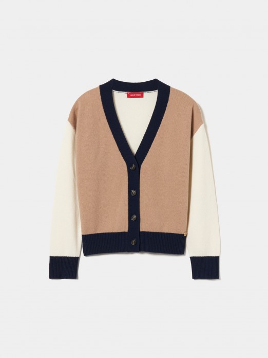 Colorblock cardigan