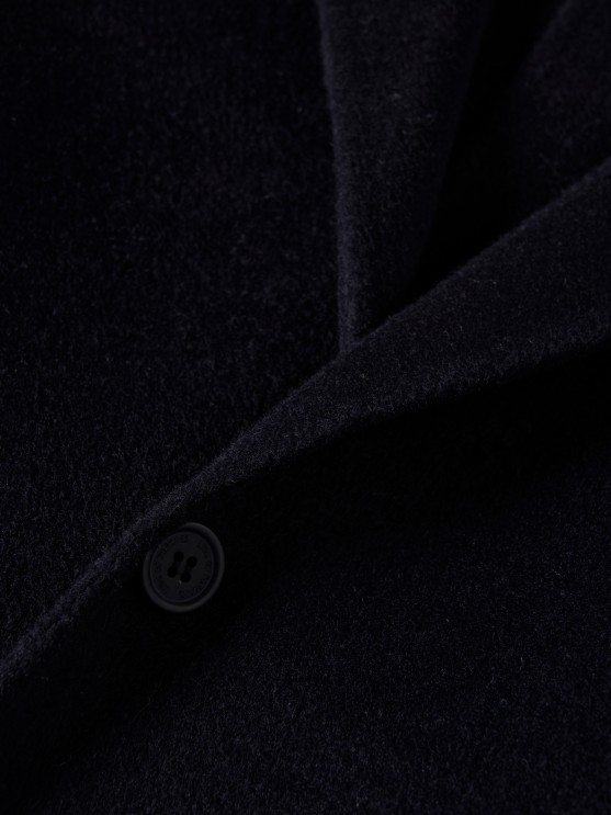 Wool blend overcoat