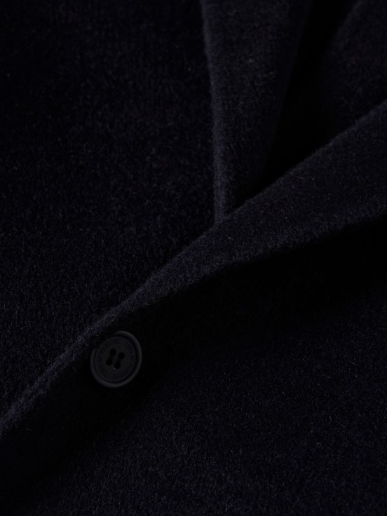 Wool blend overcoat