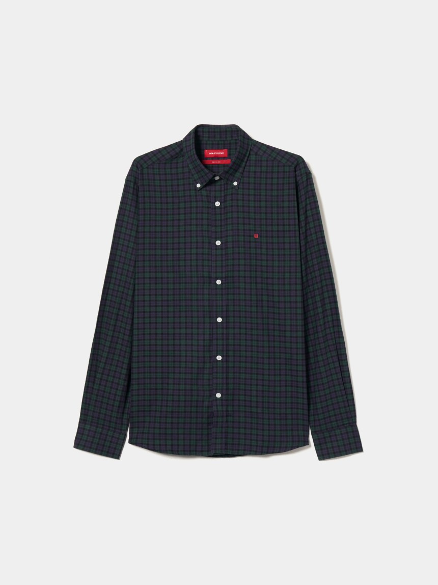 Camisa xadrez regular fit