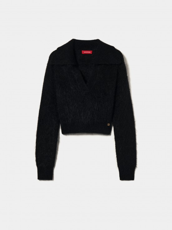 Mohair wool blend sweater