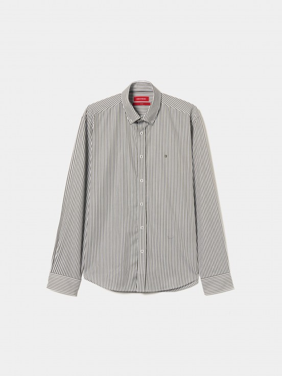 Striped slim fit shirt