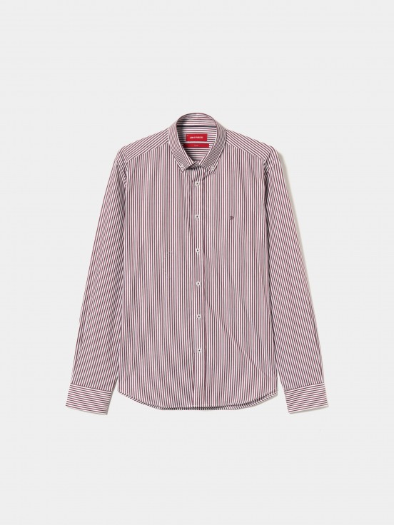 Striped slim fit shirt