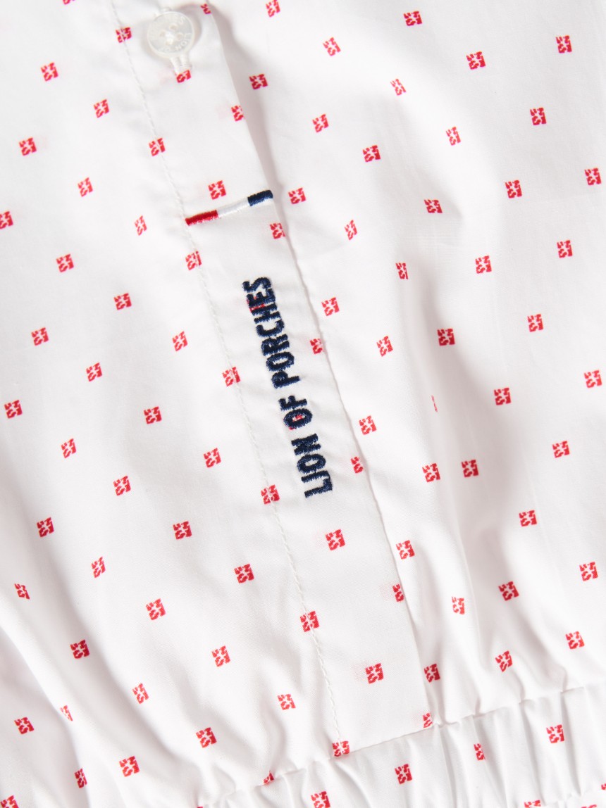 Lions micropattern blouse
